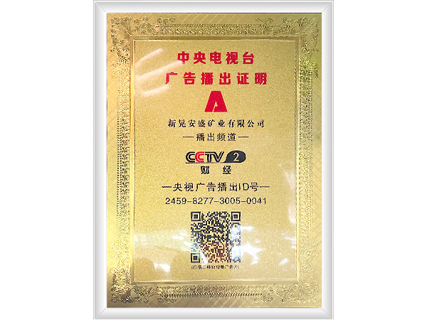 中央电视台广告播出证明
